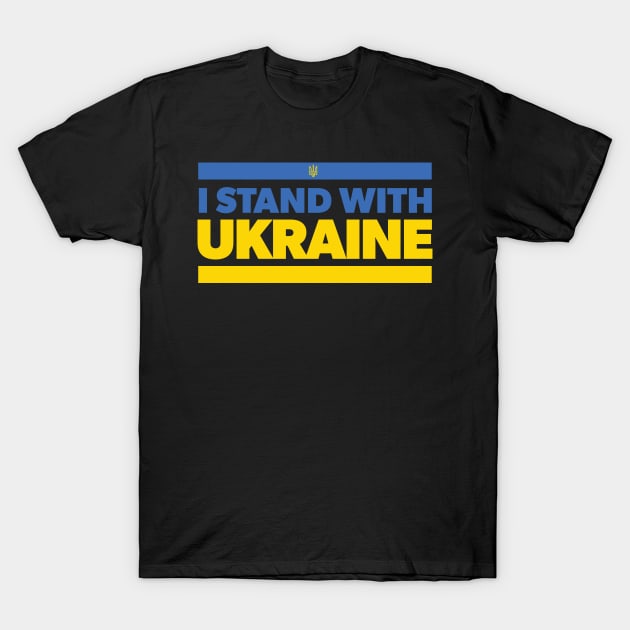 I STAND WITH UKRAINE T-Shirt by Howchie